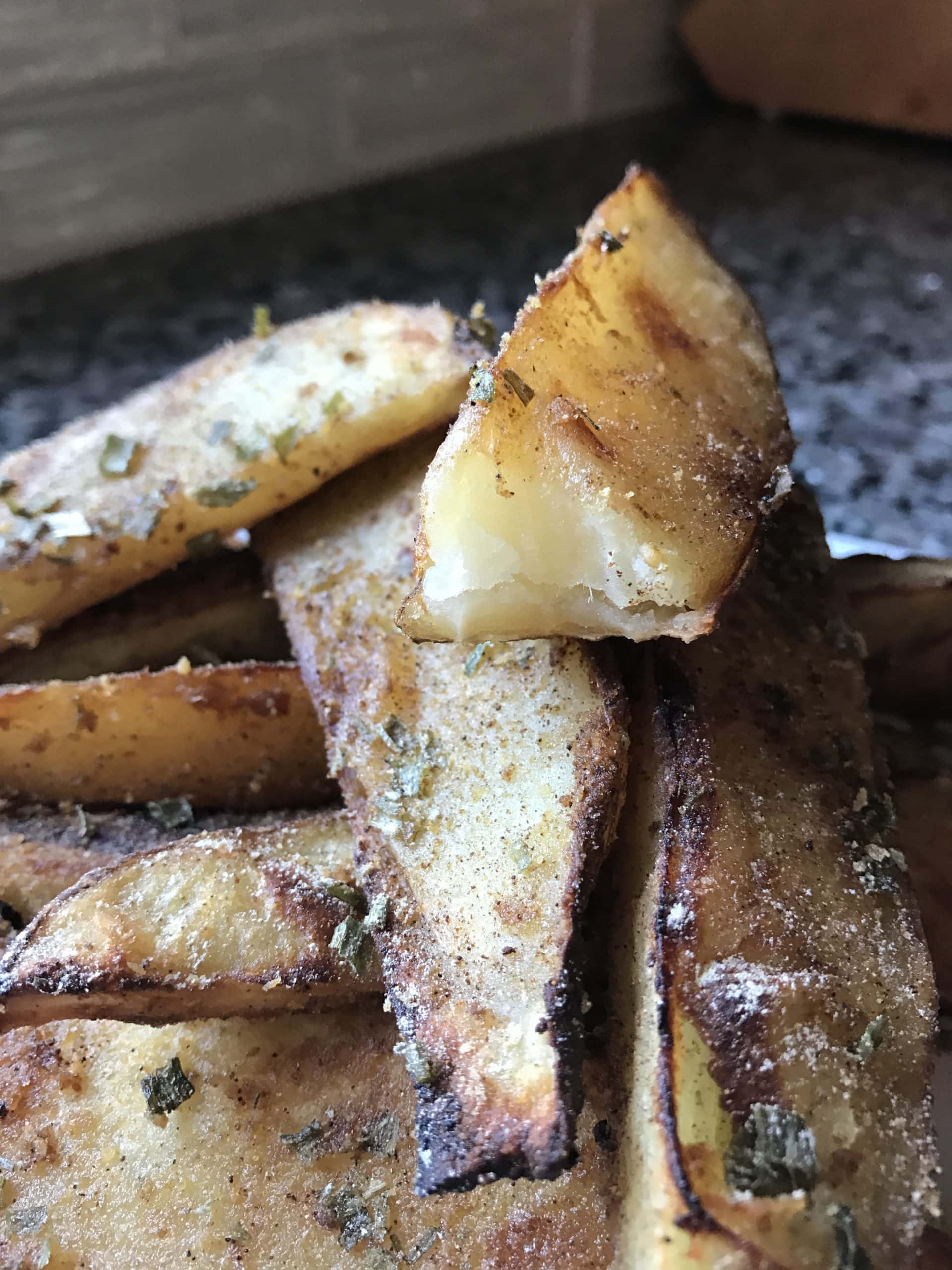 This Spud’s for … um, me :) Crispy Baked Parmesan Potato Wedges