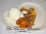 Double Peach Streusel Crunch Dump Cake