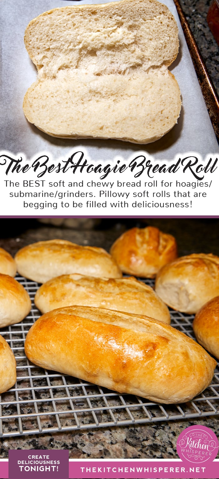 The Best Soft and Chewy Bread Rolls – perfect for hoagies and sandwiches!