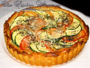 Savory Summery Tomato & Zucchini Tart