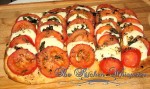 Tomato Caprese Focaccia Pizza