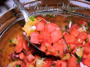 Luscious Watermelon & Pineapple Salsa