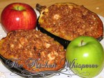 Apple Streusel Stuffed Acorn Squash