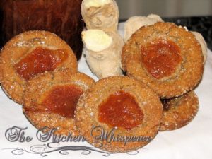 Carrot Cake Filled Ginger Thumbprints