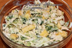 Creamy Cilantro Lime Pineapple Coleslaw