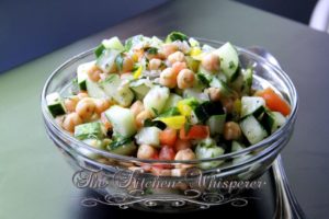 Cucumber Chickpea Summer Salad