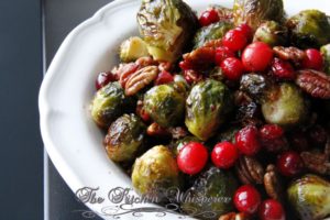 Day 4 – Countdown to Christmas 2013 Roasted Maple Brussels Sprouts with Cranberries and Pecans