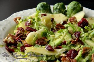 Shaved Brussels Sprouts Salad with Dijon Vinaigrette