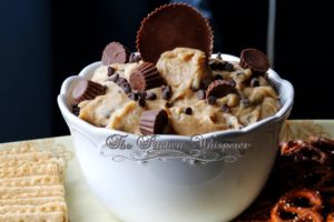 Easy Chocolate Peanut Butter Cup No Bake Cheesecake Dip