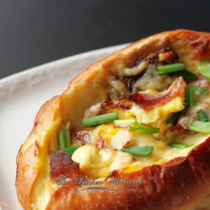 The Best Breakfast Stuffed Toasted Bread Boats