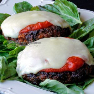 Chunky Portabella Mushroom Italian Parmesan Veggie Burgers