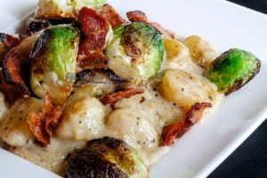 Potato Gnocchi in a Bacon Cream Sauce