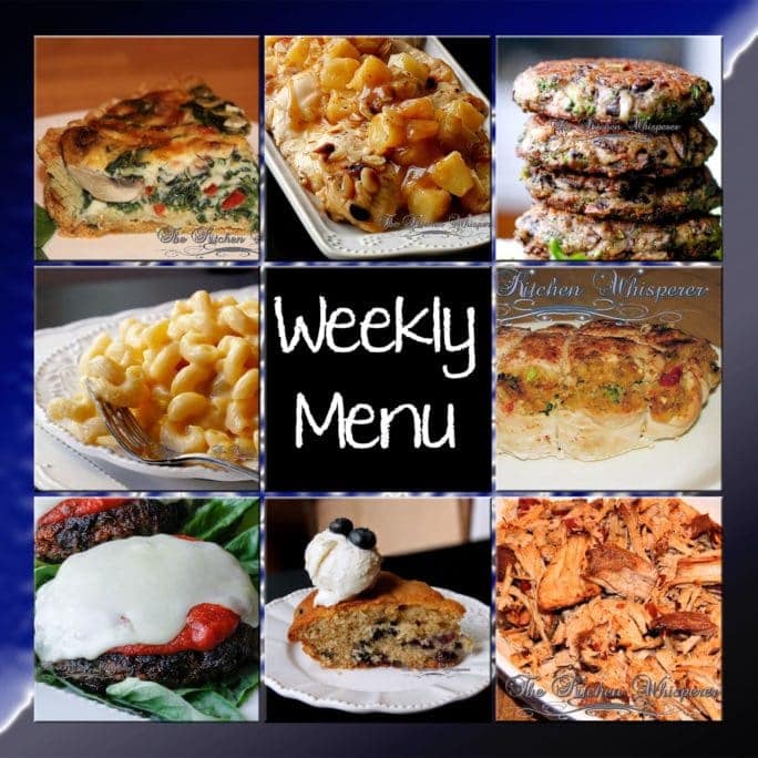 Weekly Menu – What to eat this week!