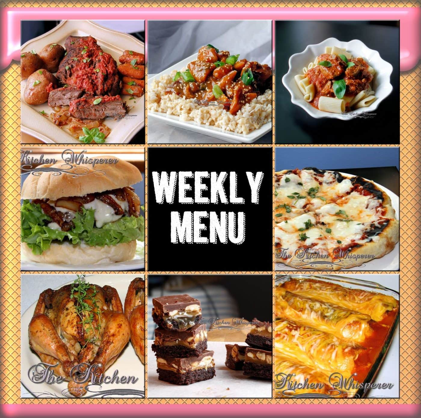 Weekly Menu - The Kitchen Whisperer