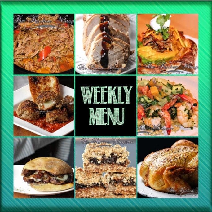 Weekly Menu - What to eat this week!