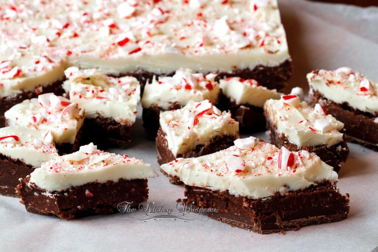 Peppermint Crunch Brownie Batter Bark