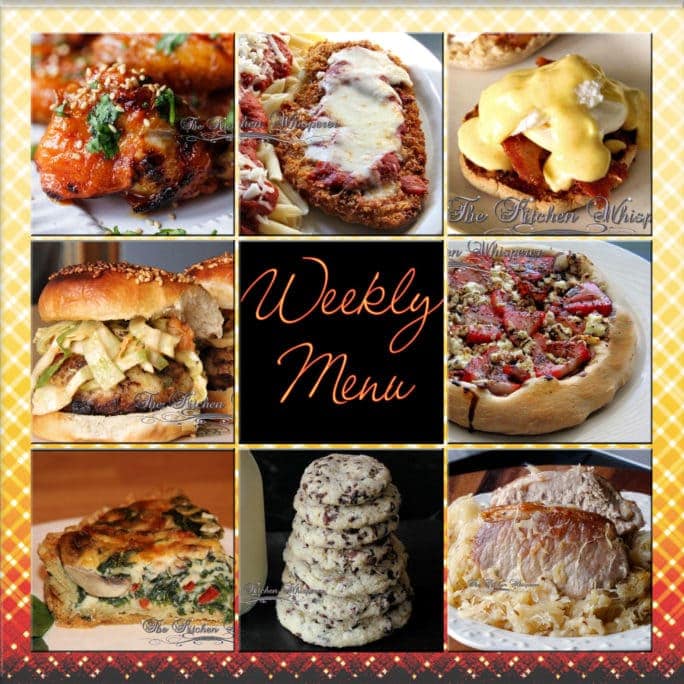 Weekly Menu – What to eat this week!