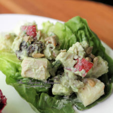 Skinny Chicken Salad Lettuce Cups