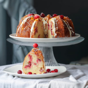 Swirled Orange Cheesecake Cranberry Orange Bundt Cake