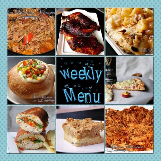 Weekly Menu – What To Cook This Week!