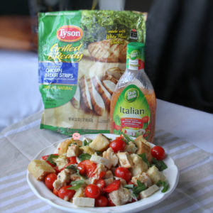 #ad Italian Chicken Panzanella Salad