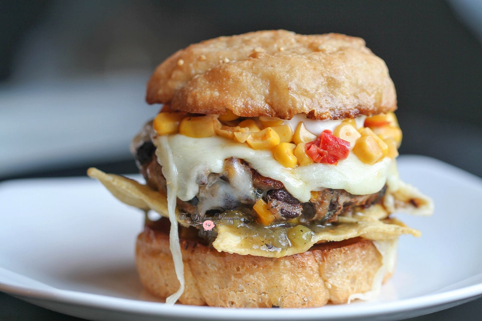 Southwest Turkey Burgers with Roasted Tomatillo Salsa Verde