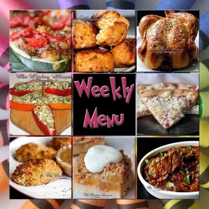 Weekly Menu – What to eat this week!