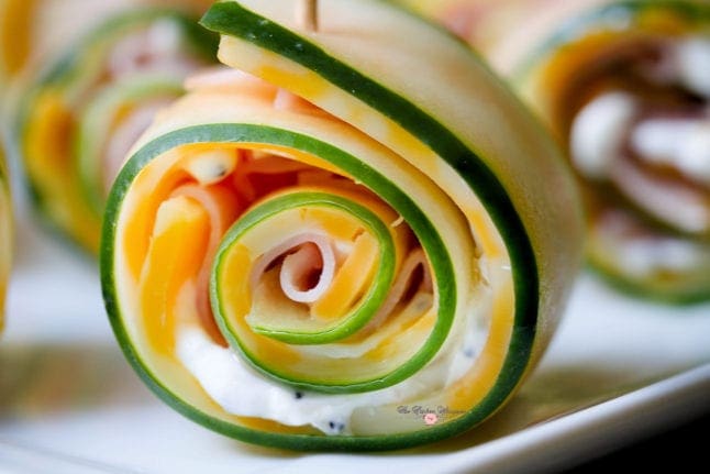 Cucumber Ham Rollups - The Kitchen Whisperer