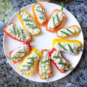 Creamy Tuna Pepper Canapes