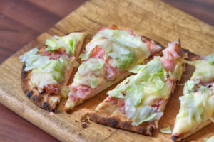 Grilled Flatbread Ham & Cheese Hoagie Pizza