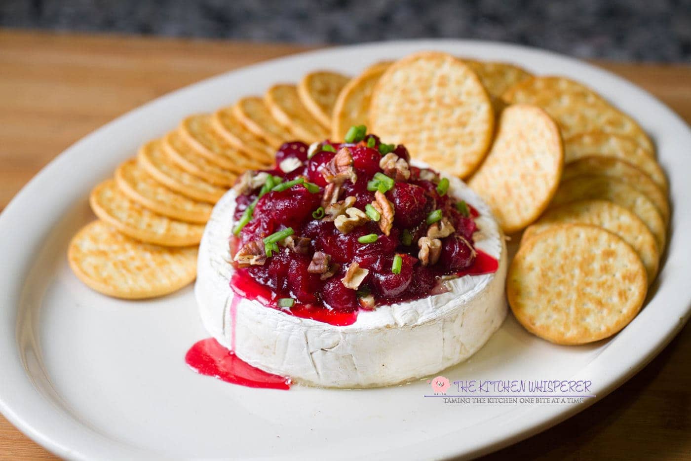 Creamy Baked Brie With Cranberry Relish And Toasted Pecans 