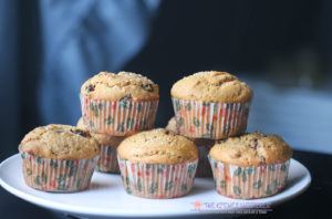 Butterscotch Sweet Potato Raisin Muffins