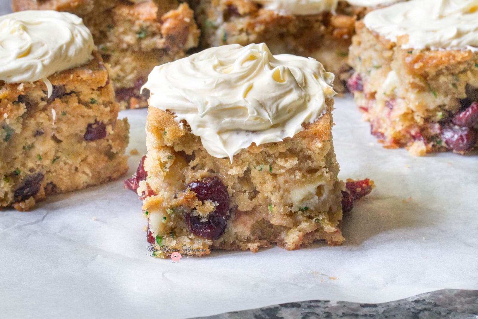 Cranberry Zucchini Blondie Bars Two Ways – Angelic & Sinful