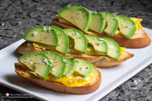 Avocado Egg Crostini