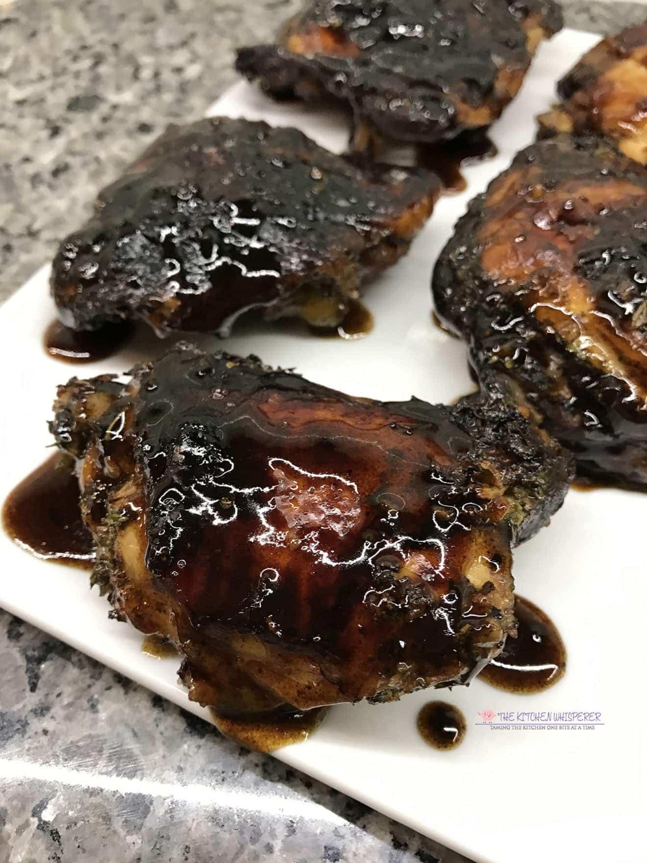 Slow Cooker Honey Balsamic Chicken Thighs The Kitchen Whisperer