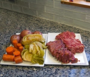 Pressure Cooker Guinness Corned Beef with Cabbage, Potatoes & Carrots