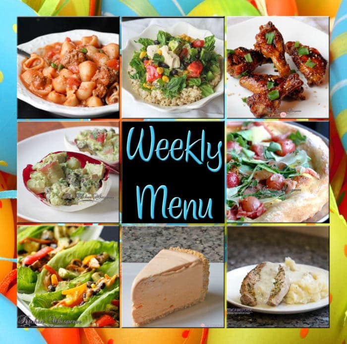 Weekly Menu - The Kitchen Whisperer