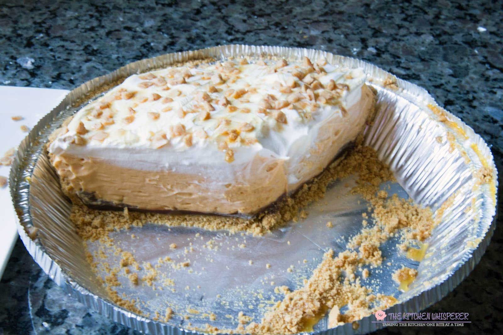 Butterscotch Pudding Cream Pie With Toffee Crunch 