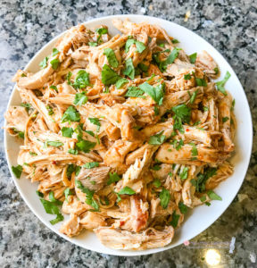 10 Minute Pressure Cooker Chicken Barbacoa