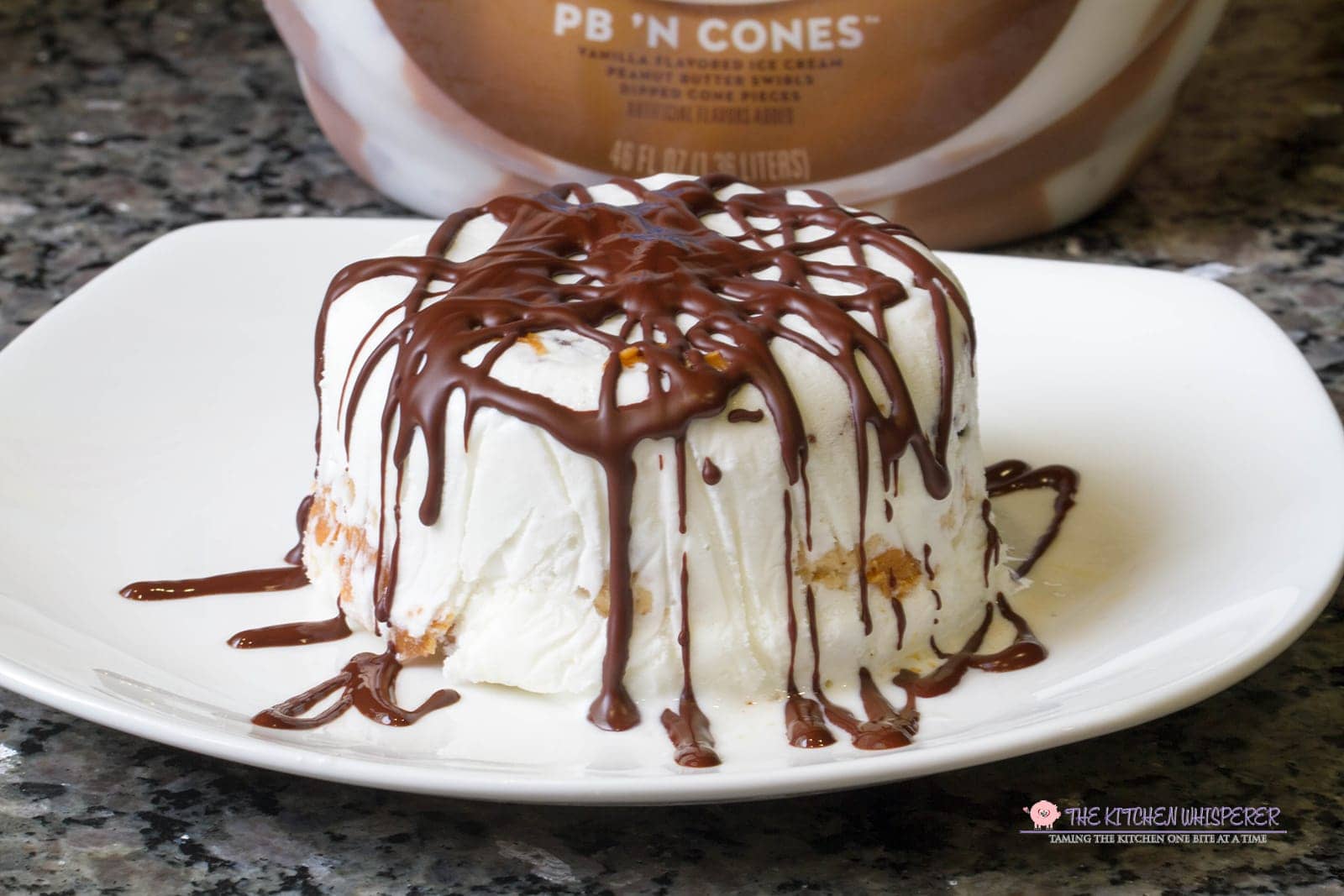 Buckeye Ice Cream Peanut Butter Cake Bomb