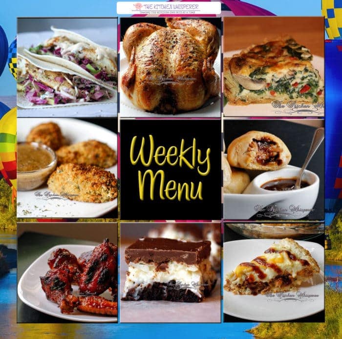 Weekly Menu - The Kitchen Whisperer