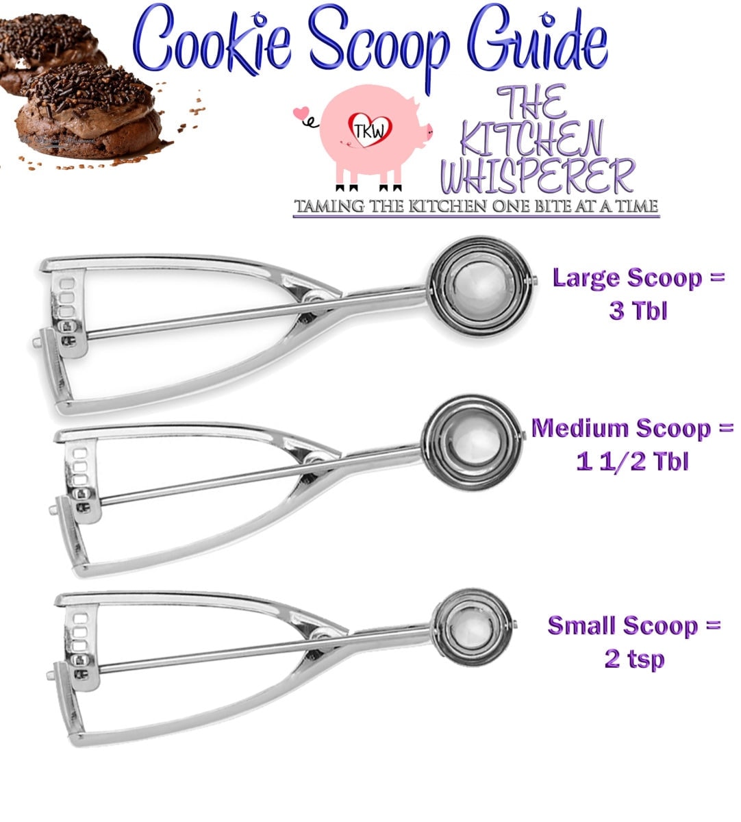 cookie scoop sizes
