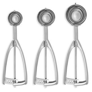 Jenaluca Ice Cream Scoop - Cookie Dough and Cupcake Scoop - 18/8 Stainless  Steel - Large 