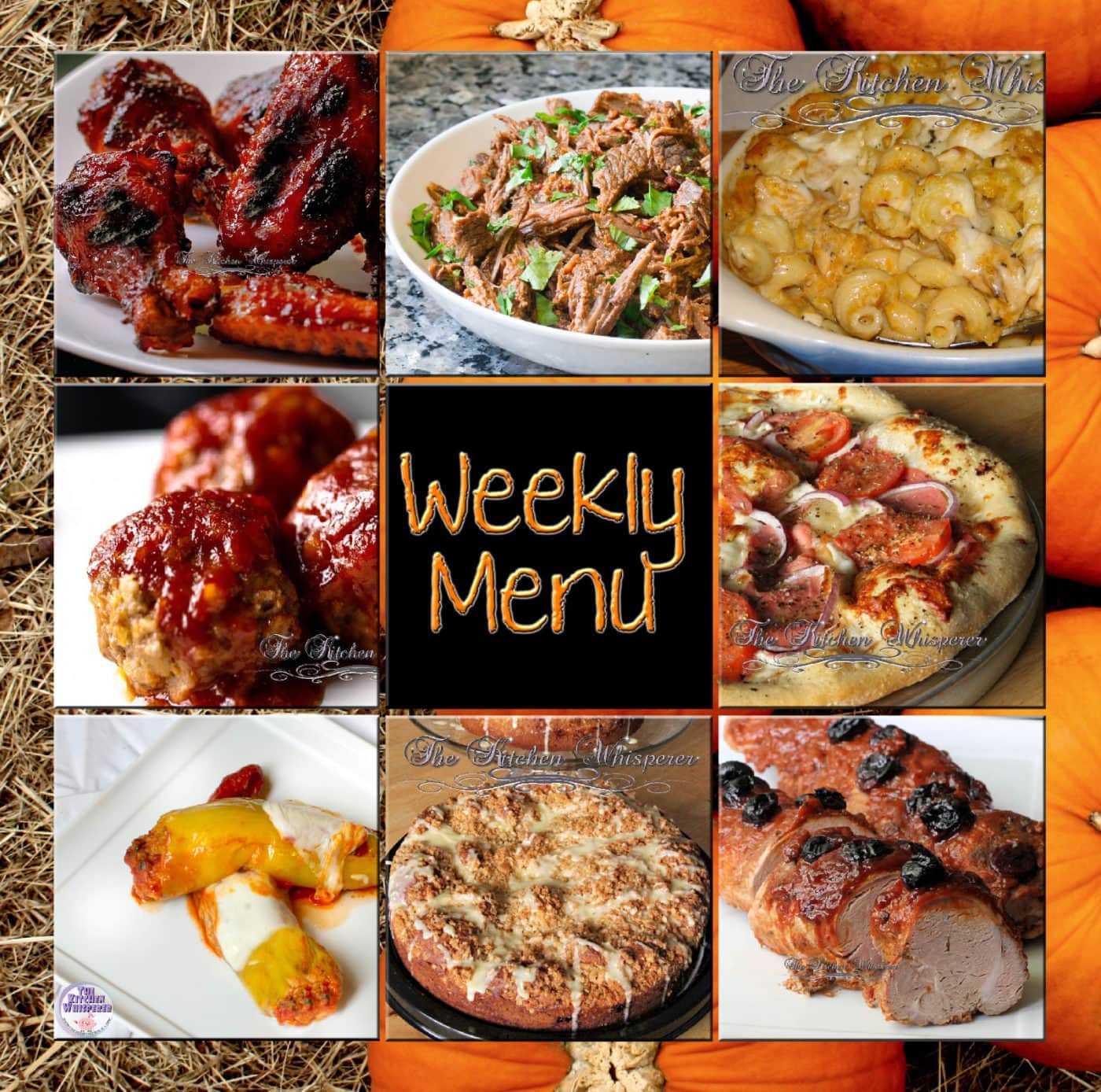 Weekly Menu - The Kitchen Whisperer