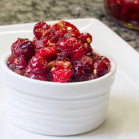 The best Cranberry Relish v2.0 - The Adult Version: Cranberry Relish with Bacon Bourbon and Red Pepper