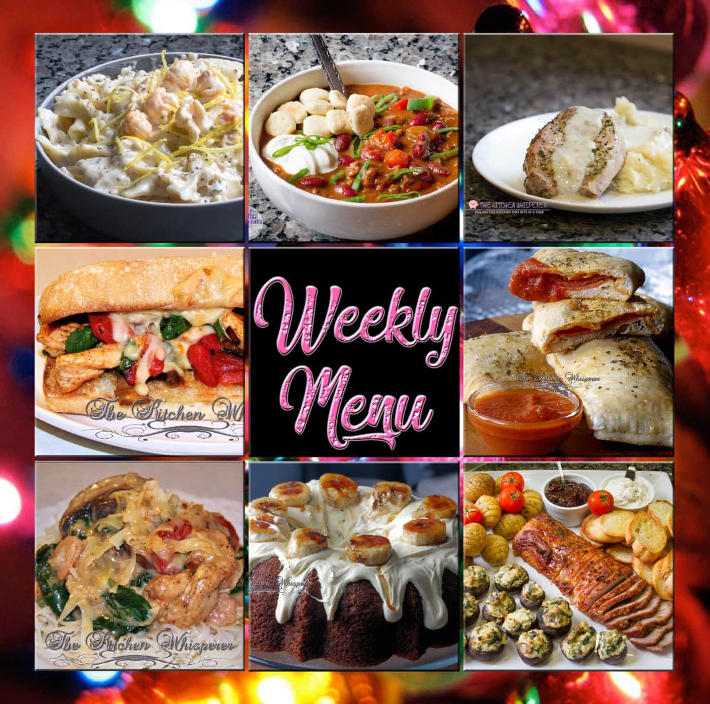 Weekly Menu – The Kitchen Whisperer