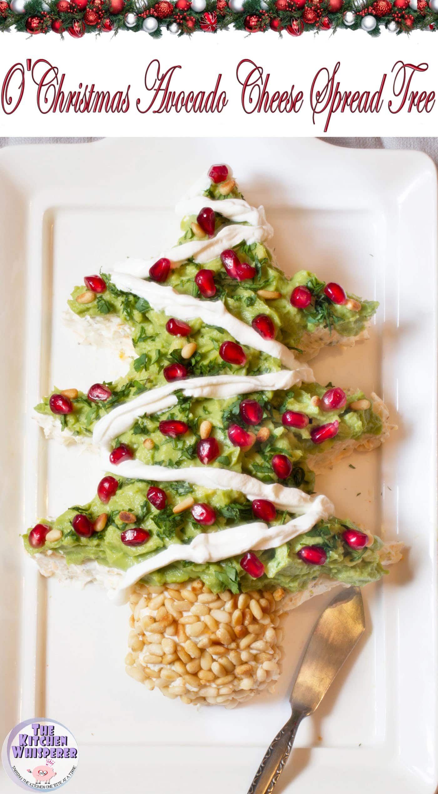 O’ Christmas Avocado Cheese Spread Tree