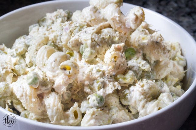 Cold Tuna Noodle Casserole with Peas and Dill – The Kitchen Whisperer