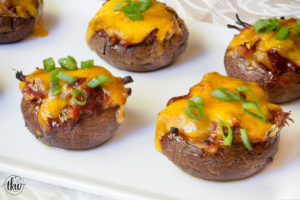 Pulled Pork Stuffed Mushrooms Appetizers