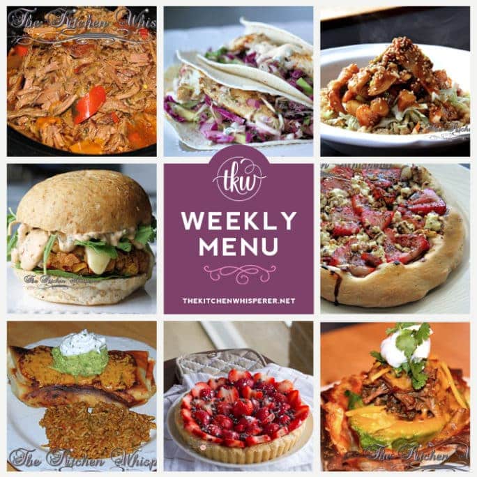 Weekly Menu - The Kitchen Whisperer